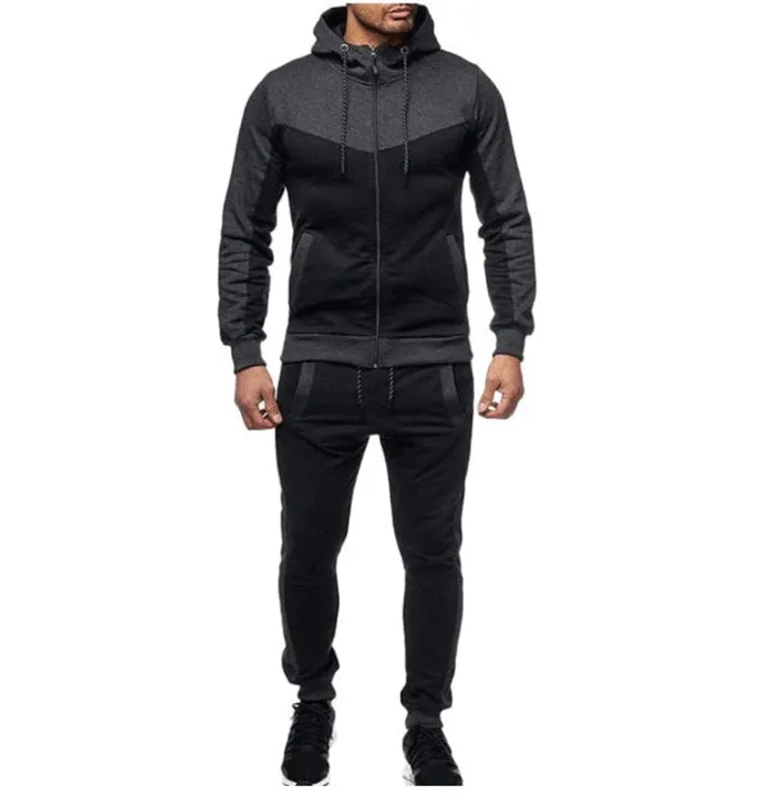 ملابس تمرين للرجال زي رياضي ملابس رياضية غير ملحومة بدلة بغطاء رأس للرجال . Men's Workout Clothes Sportswear Seamless Sportswear Men's Hooded Suit