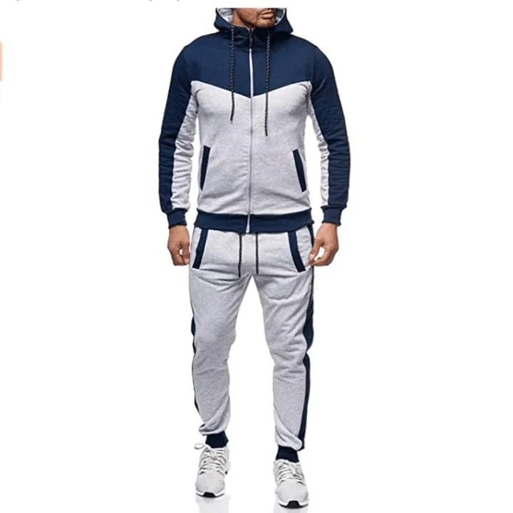 ملابس تمرين للرجال زي رياضي ملابس رياضية غير ملحومة بدلة بغطاء رأس للرجال . Men's Workout Clothes Sportswear Seamless Sportswear Men's Hooded Suit