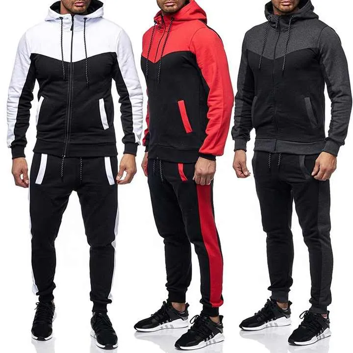 ملابس تمرين للرجال زي رياضي ملابس رياضية غير ملحومة بدلة بغطاء رأس للرجال . Men's Workout Clothes Sportswear Seamless Sportswear Men's Hooded Suit