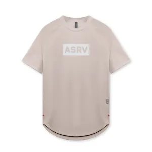 0660. AeroSilver® Established Tee - Chai "Box Logo"