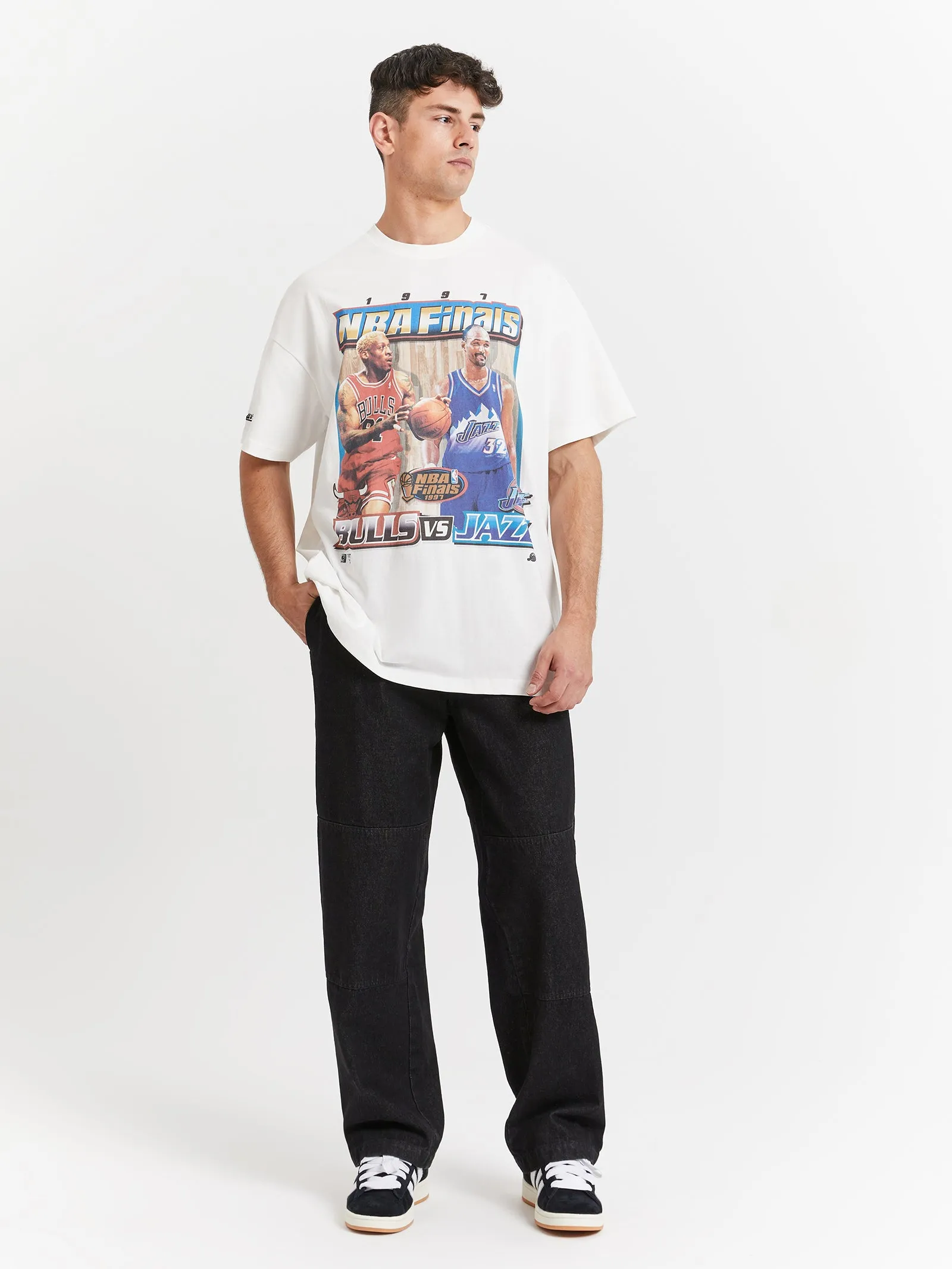 1997 NBA Finals Vs T-Shirt in Vintage White