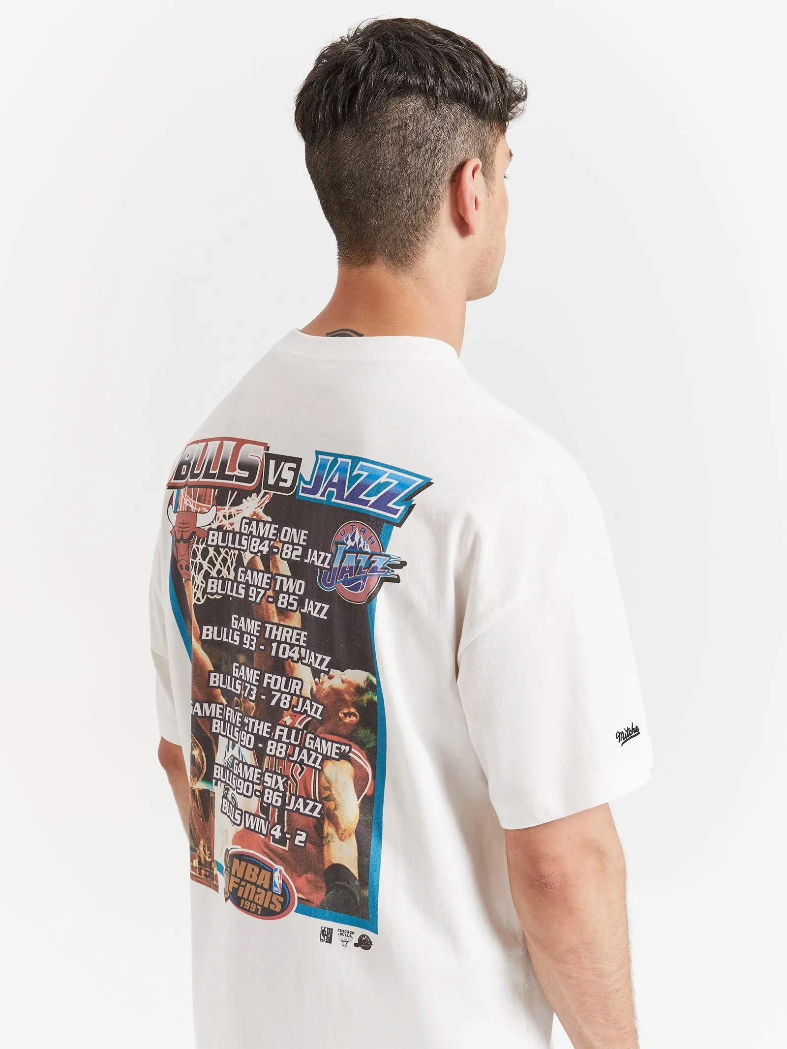 1997 NBA Finals Vs T-Shirt in Vintage White