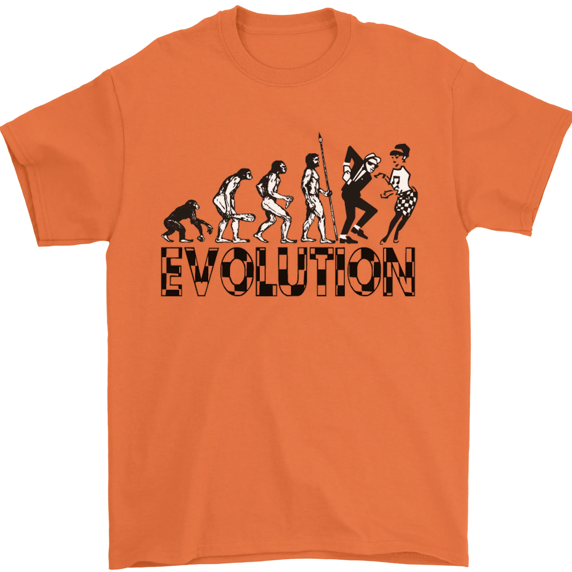 2 Tone Evolution Music 2Tone SKA Mens T-Shirt 100% Cotton