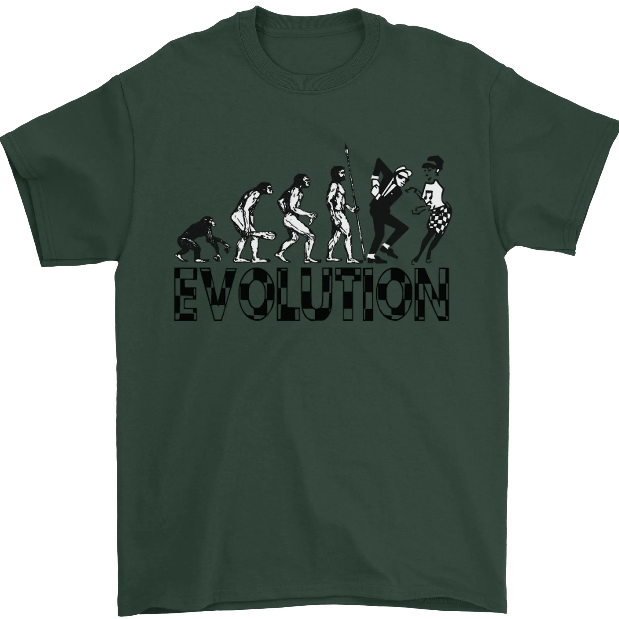 2 Tone Evolution Music 2Tone SKA Mens T-Shirt 100% Cotton