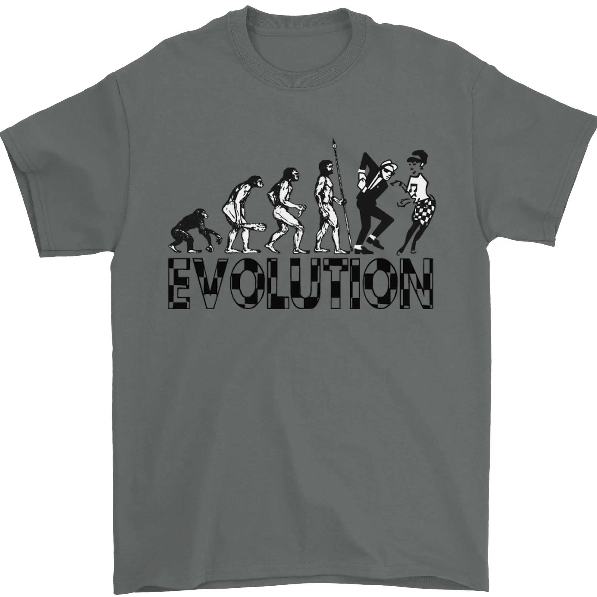 2 Tone Evolution Music 2Tone SKA Mens T-Shirt 100% Cotton