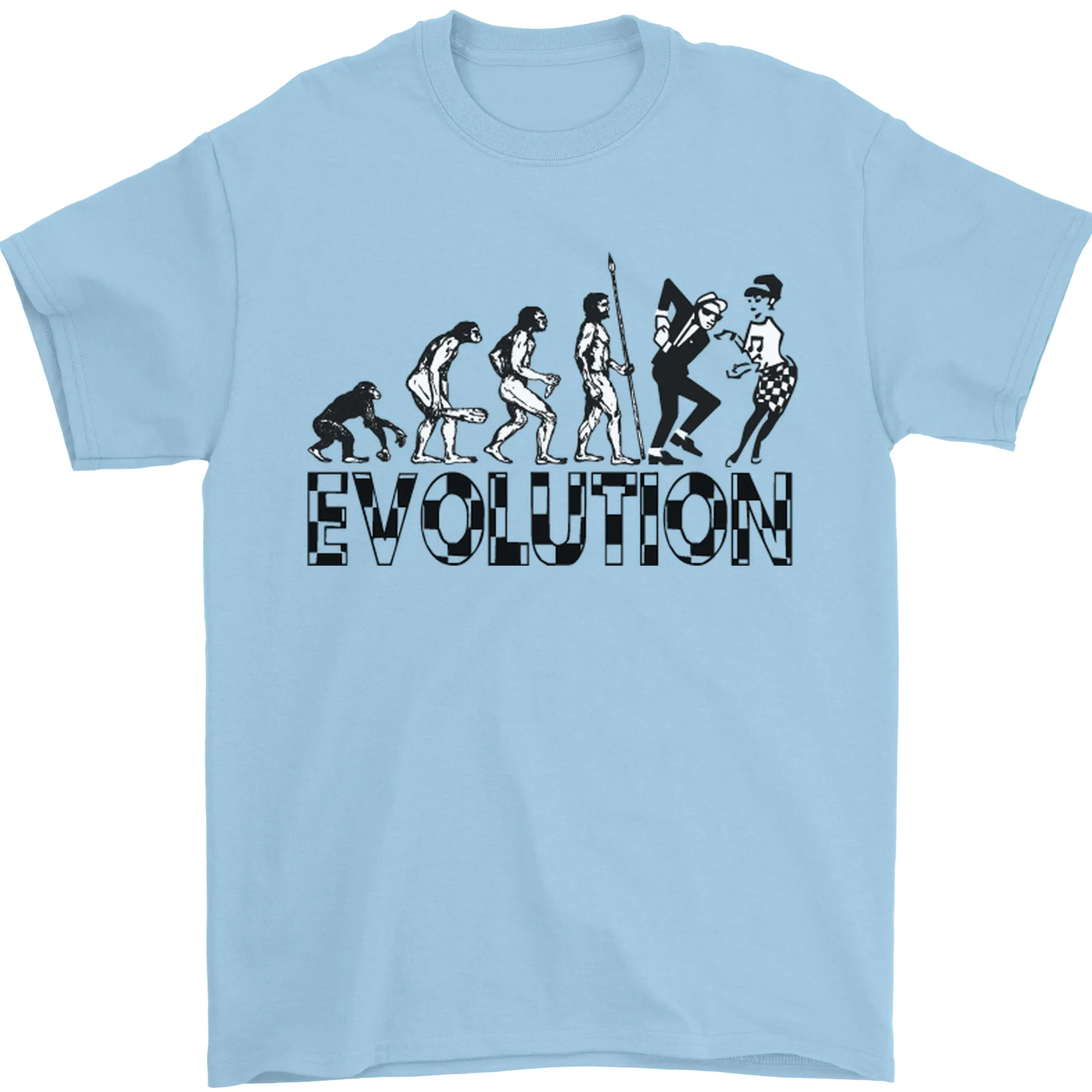 2 Tone Evolution Music 2Tone SKA Mens T-Shirt 100% Cotton
