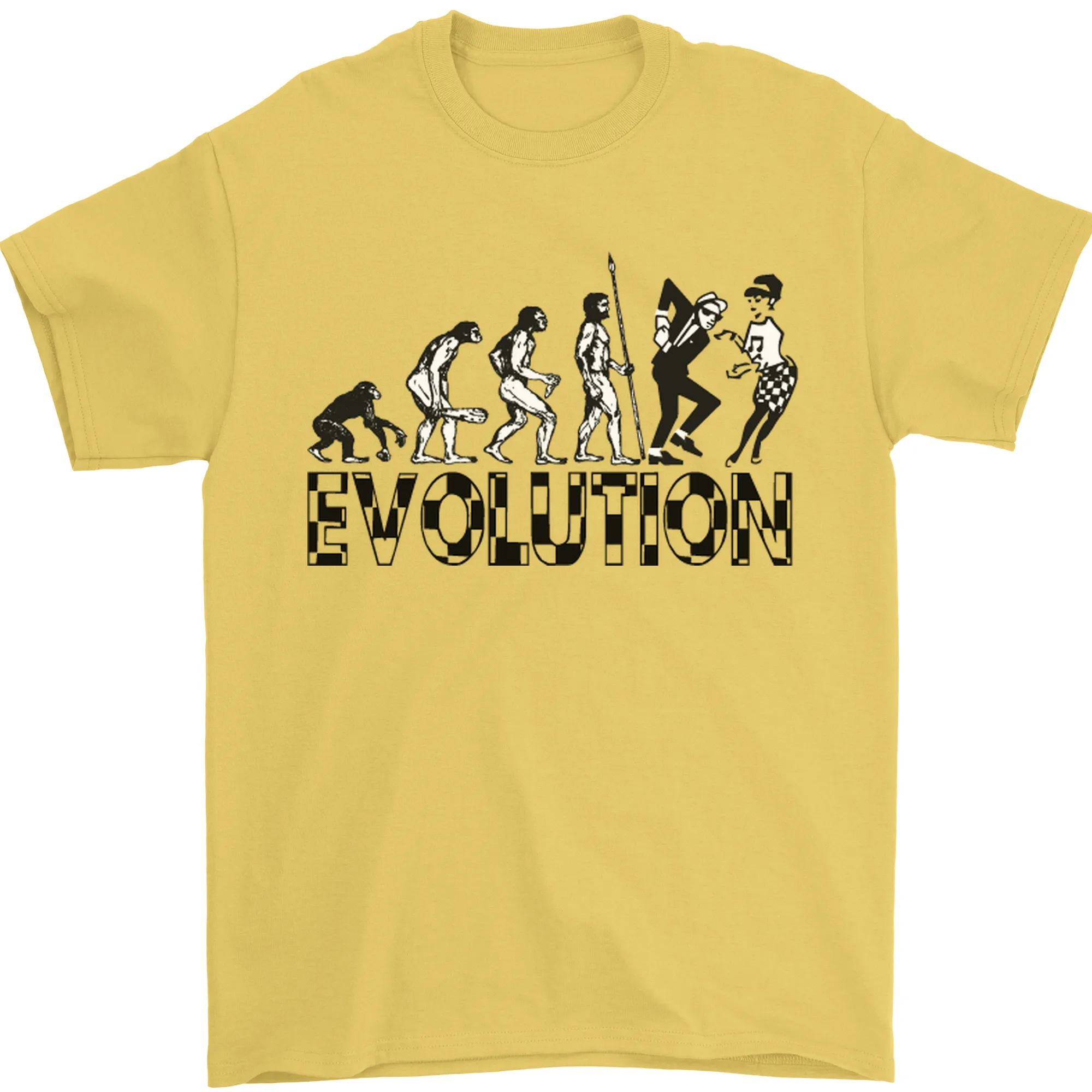 2 Tone Evolution Music 2Tone SKA Mens T-Shirt 100% Cotton