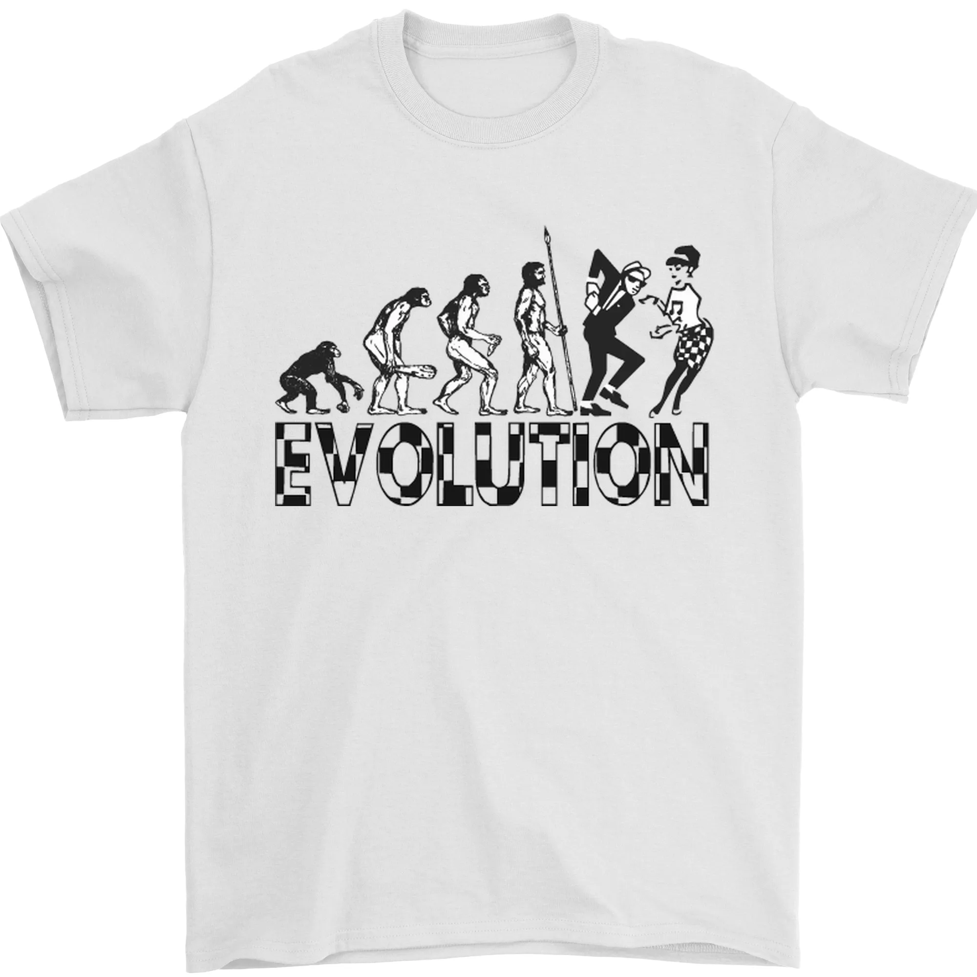2 Tone Evolution Music 2Tone SKA Mens T-Shirt 100% Cotton