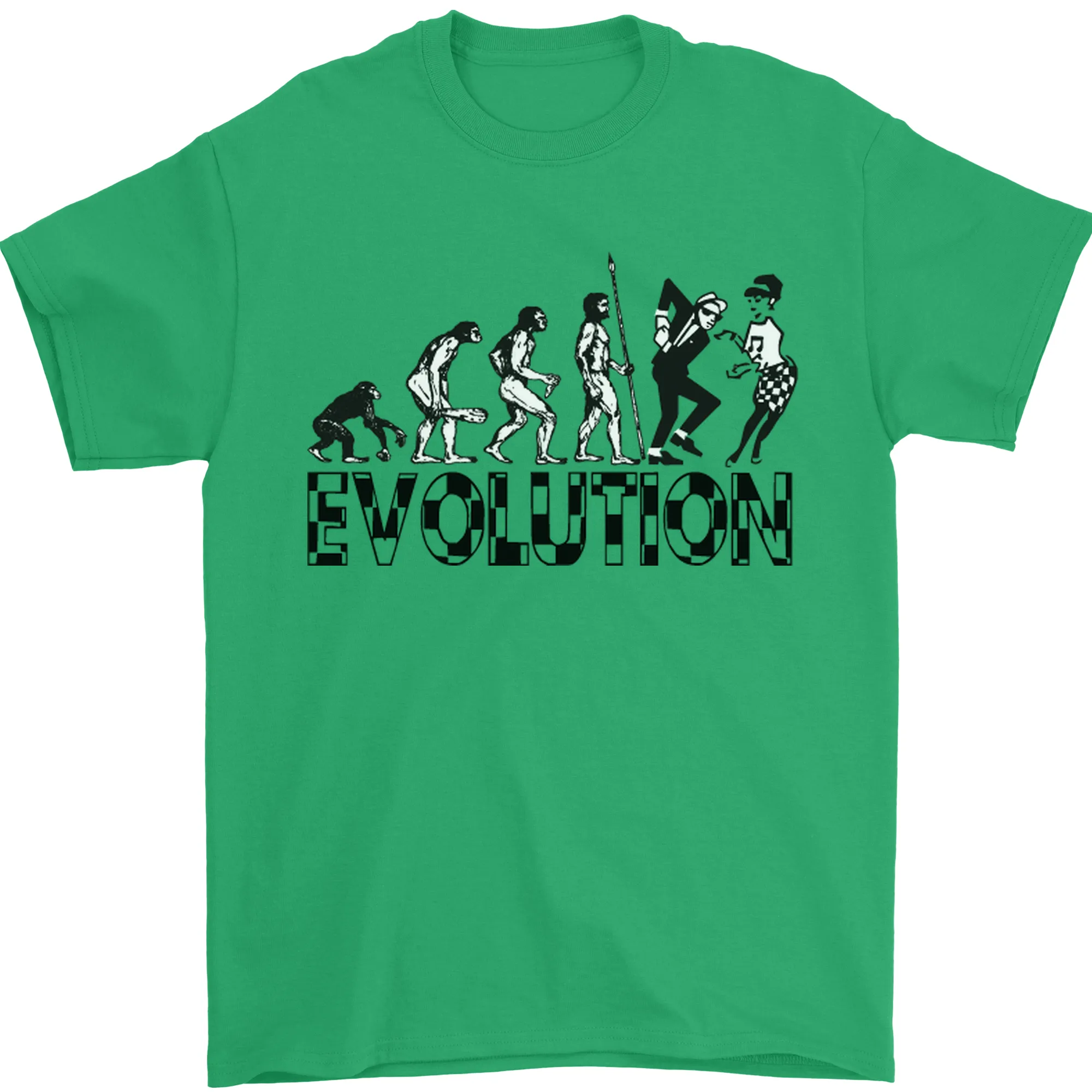 2 Tone Evolution Music 2Tone SKA Mens T-Shirt 100% Cotton