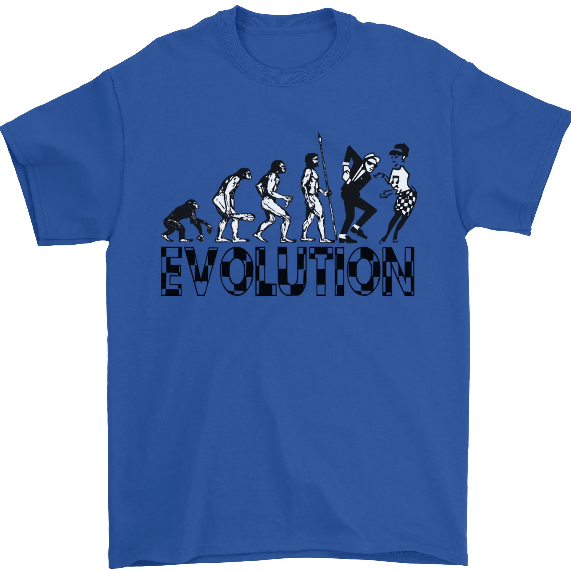 2 Tone Evolution Music 2Tone SKA Mens T-Shirt 100% Cotton