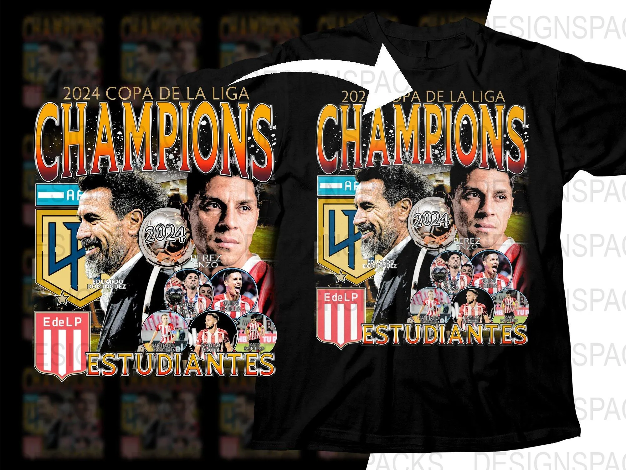 2024 Copa De La Liga Champions Estudiantes Soccer Png Digital Download