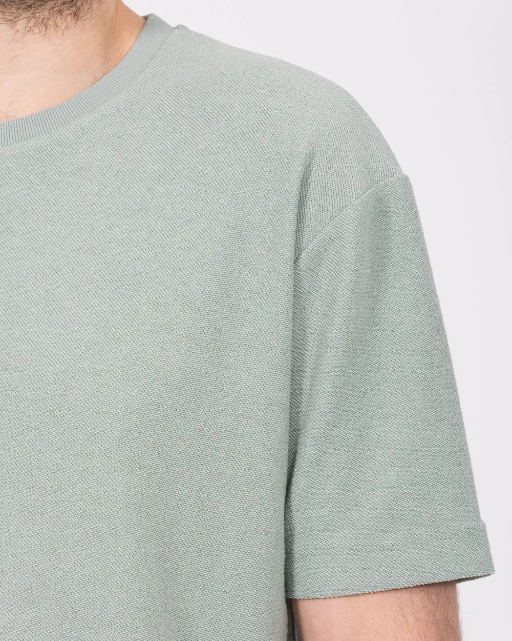 2t Kai Tall Textured T-Shirt (light teal)