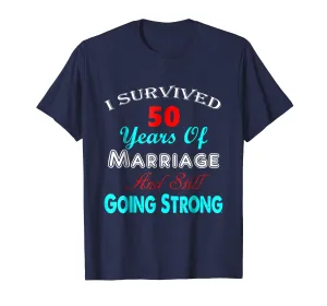 50th Wedding Anniversary Tshirt Marriage Mother Father Gift