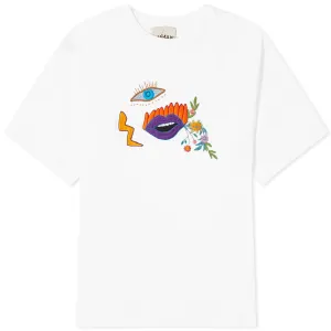 Alémais Meagan Embroidery T-shirt, Cream