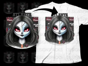 Atlanta Dream Fearless Doll Png Digital Download