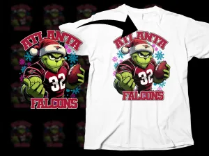 Atlanta Falcons Christmas Grinch Sports Graphic Png Digital Download