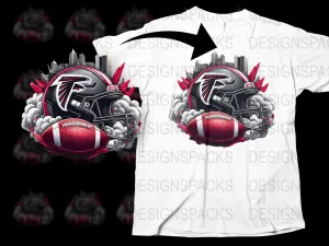 Atlanta Falcons NFL Team Logo City Skyline Png Digital Download