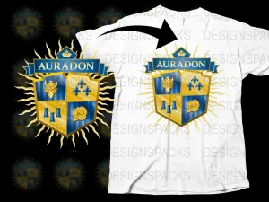 Auradon Disney Descendants Crest Graphic Png Digital Download