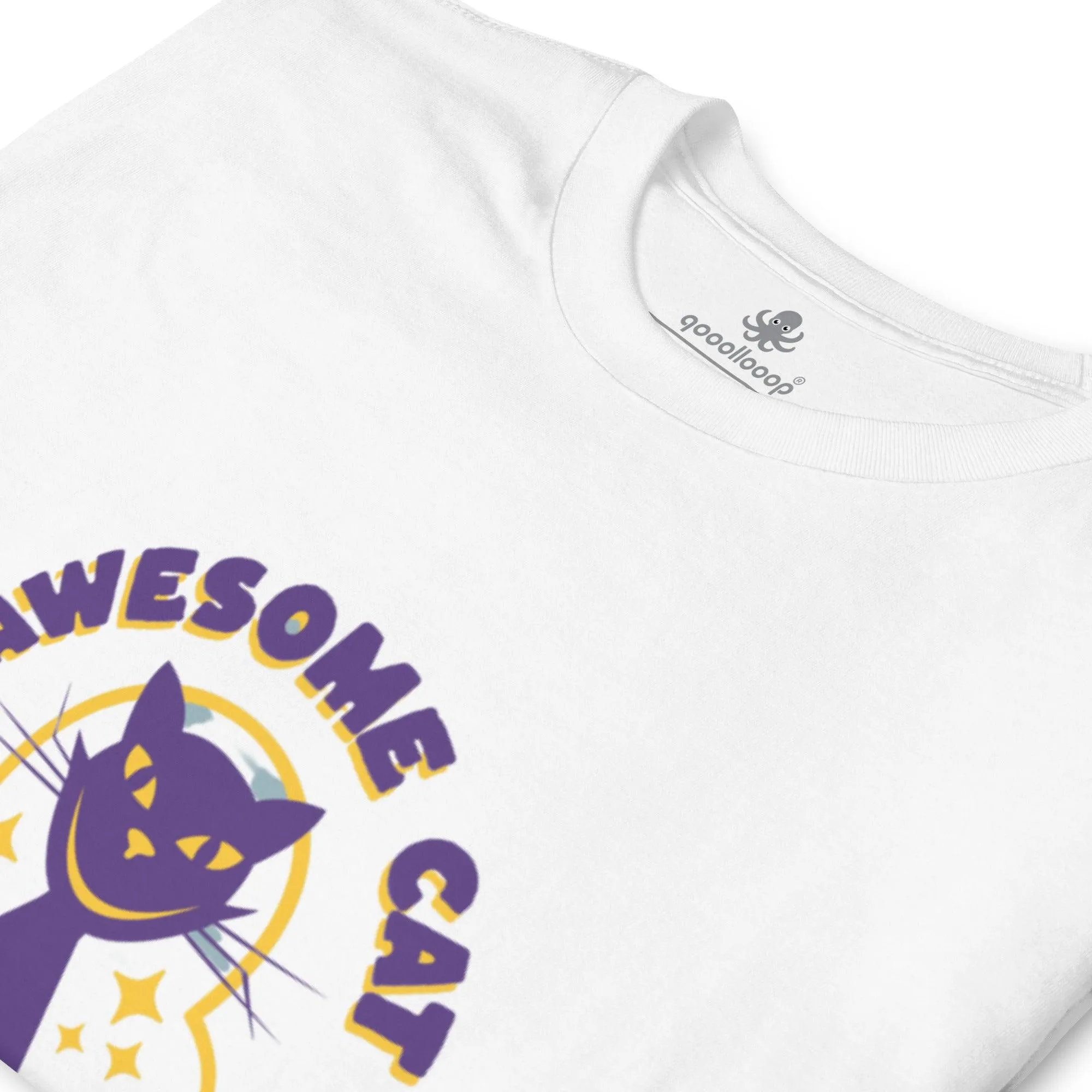 Awesome Cat Smile & Meow | Unisex Soft Style T-Shirt