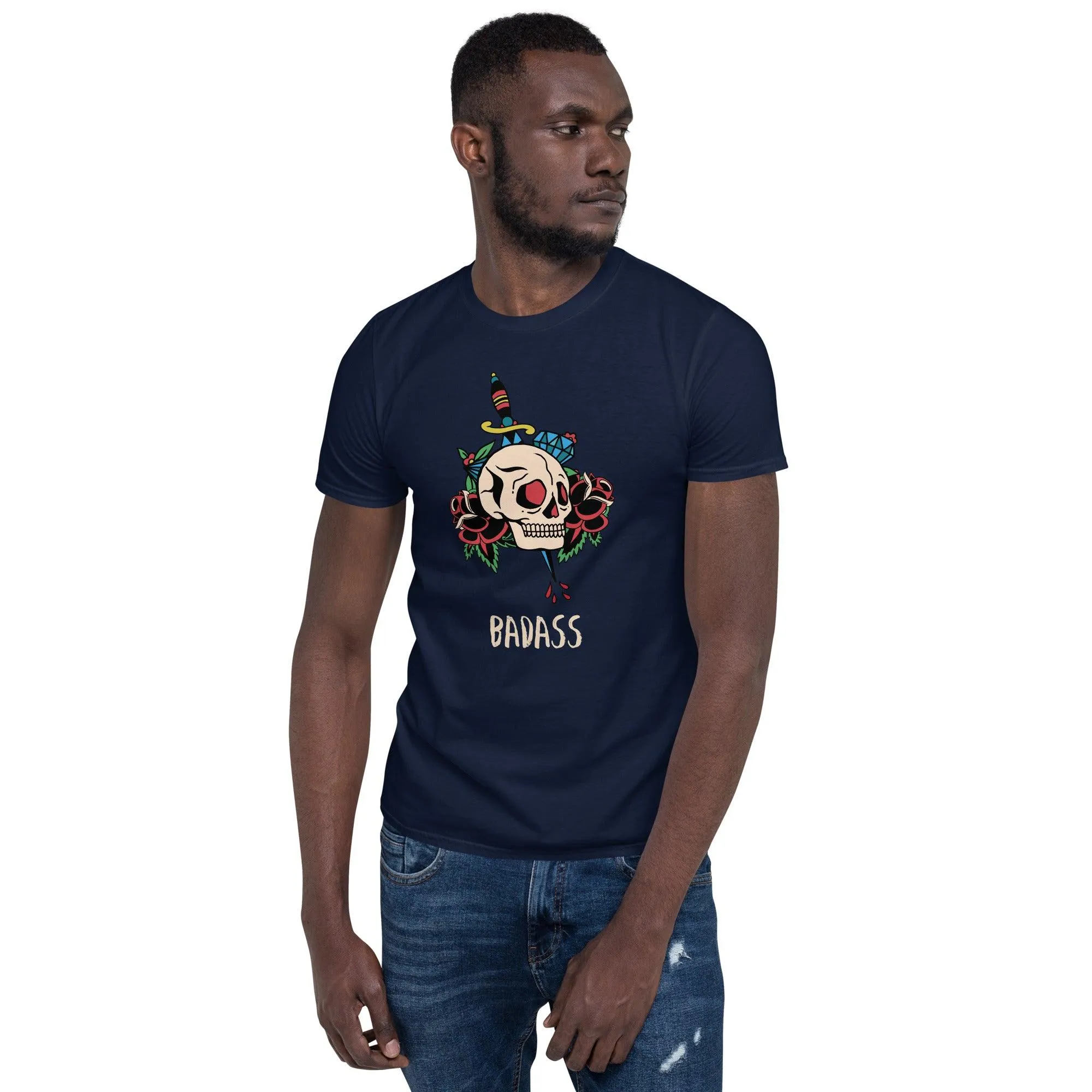 Badass Skull Head | Unisex Soft Style T-Shirt