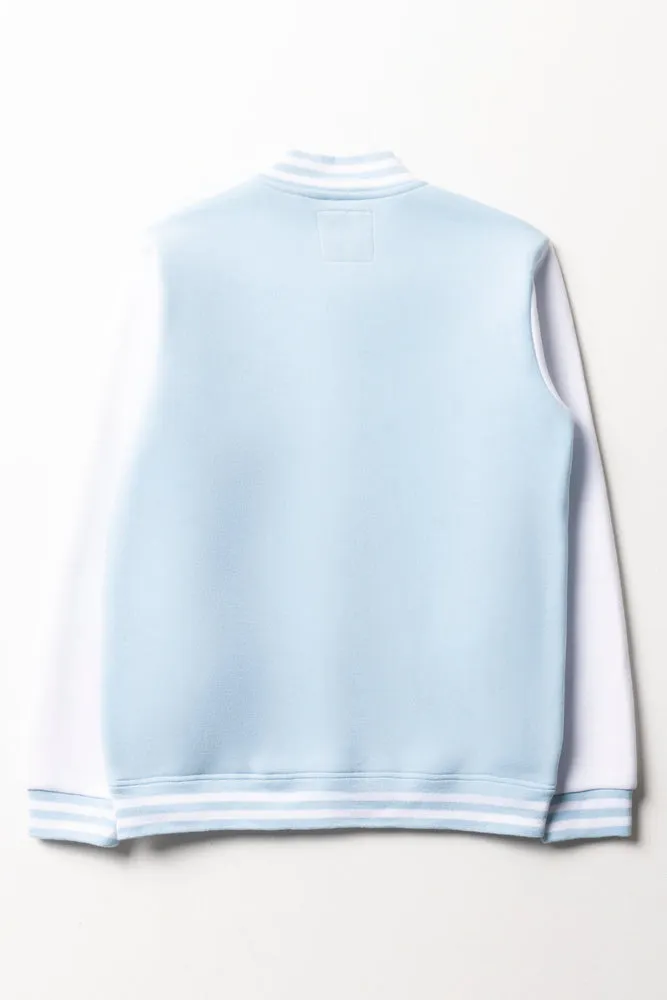 Baseball Jacket Light Blue