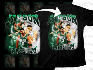 Basketball Star Jayson Tatum Boston Celtics Bootleg Png Digital Download