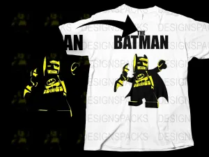 Batman Iconic LEGO Superhero Graphic Png Digital Download