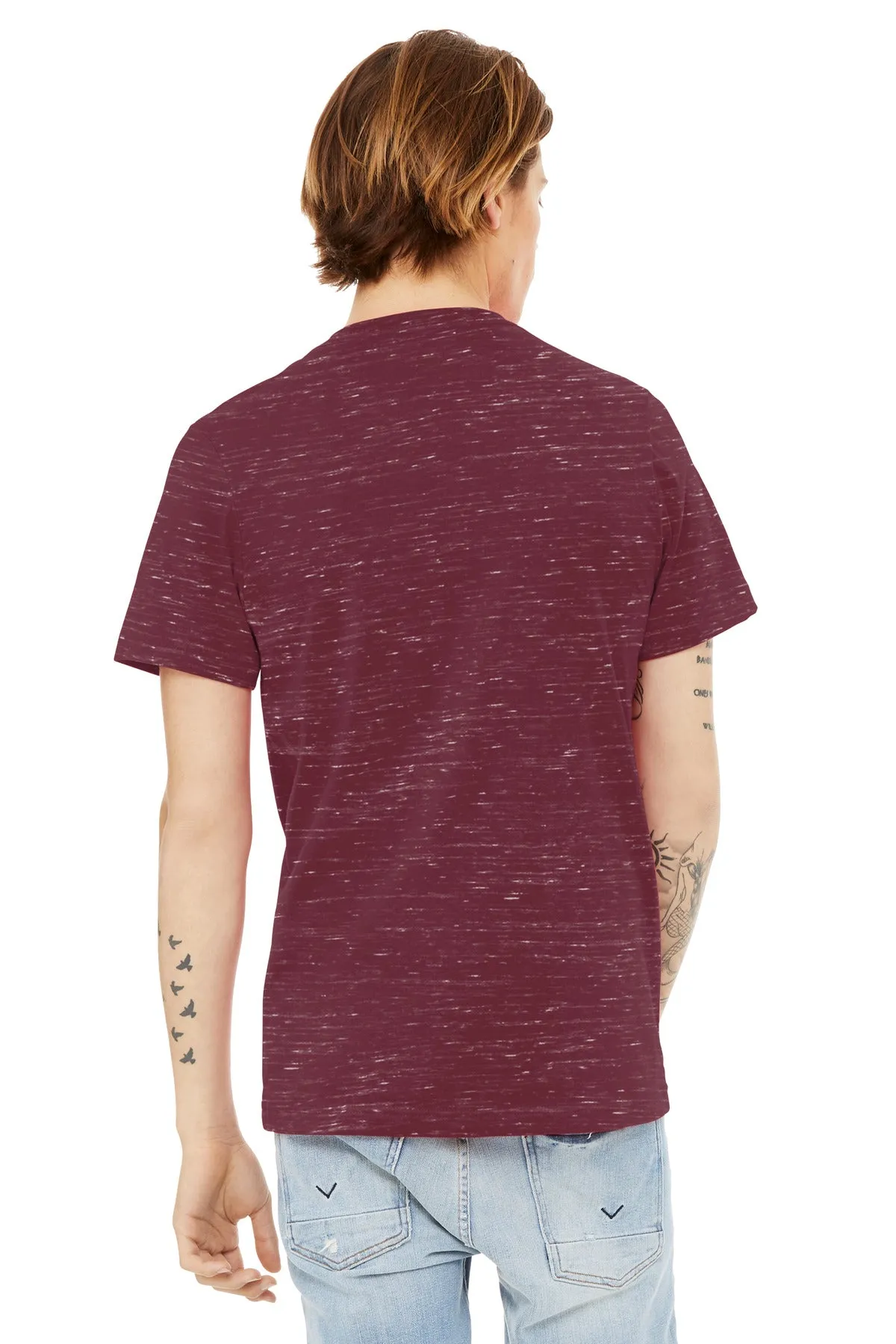 BELLA CANVAS Unisex Textured Jersey V-Neck Tee BC3655