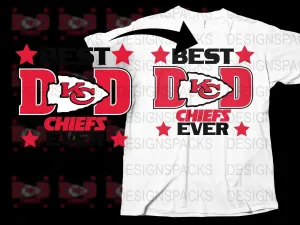 Best Dad Chiefs Ever Kansas City Png Digital Download