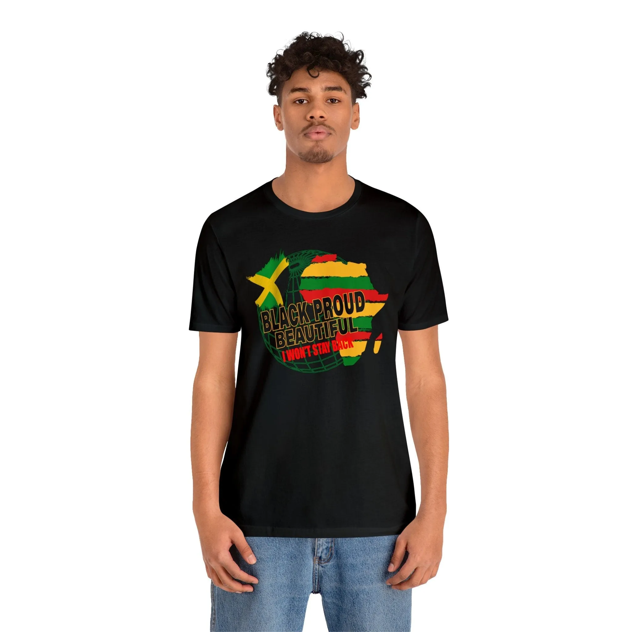 Black and Proud | Africa Jamaica T-Shirt | Black Heritage shirt | Express Your Bold and Empowering Pride