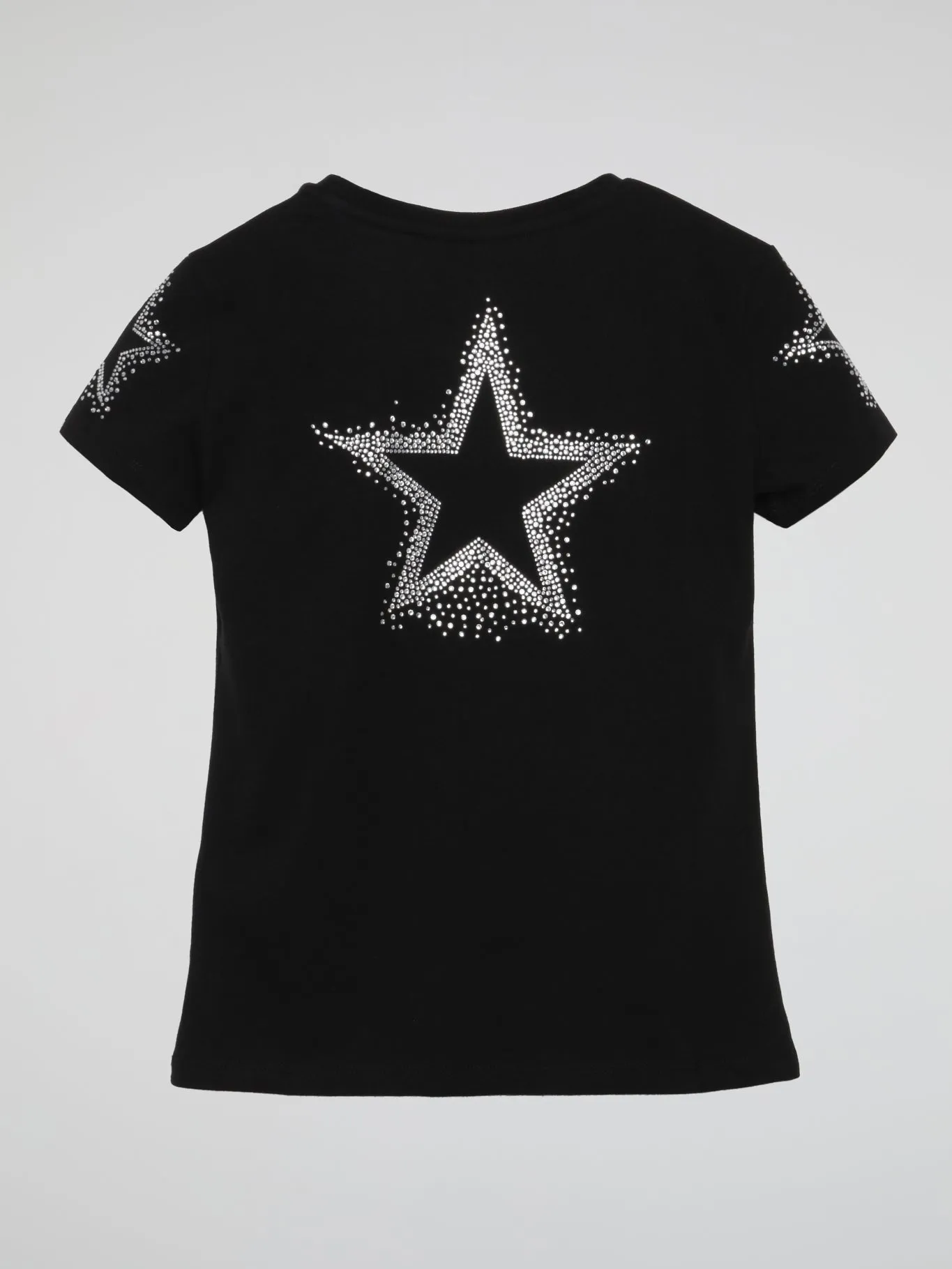 Black Classic Logo Crewneck T-Shirt (Kids)