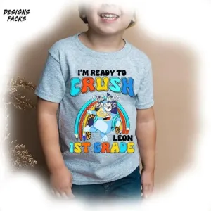 Bluey Back To School I’m Ready for Kindergarten Bluey First Day Of School PNG Design