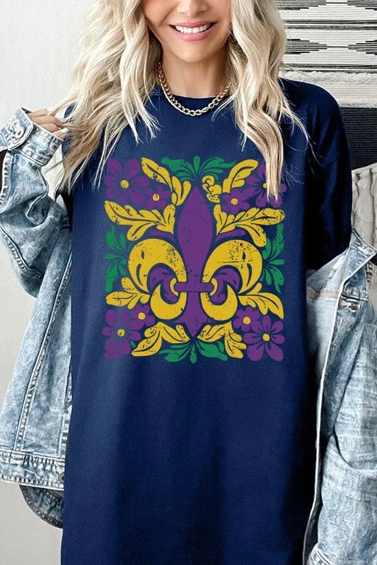 Boho Mardi Gras Graphic Plus Heavy Cotton Tee