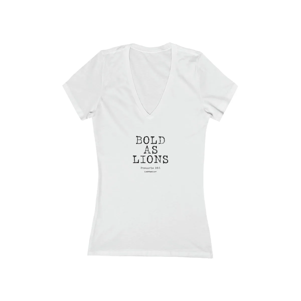 Bold As Lions - Women's Jersey Short Sleeve Deep V-Neck Tee
