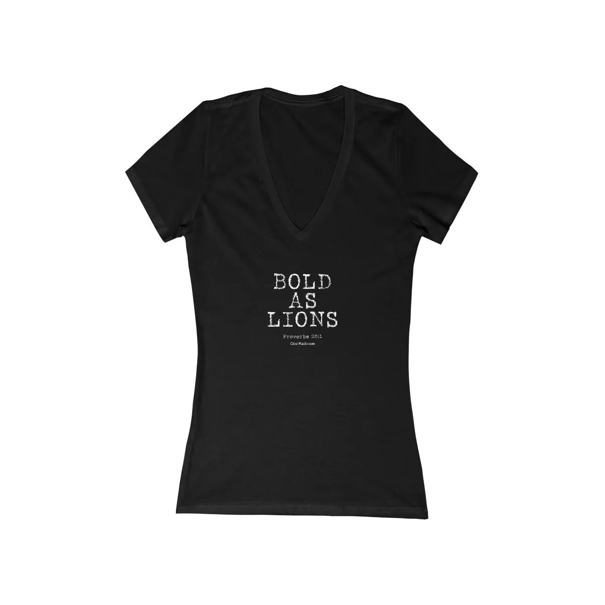 Bold As Lions - Women's Jersey Short Sleeve Deep V-Neck Tee