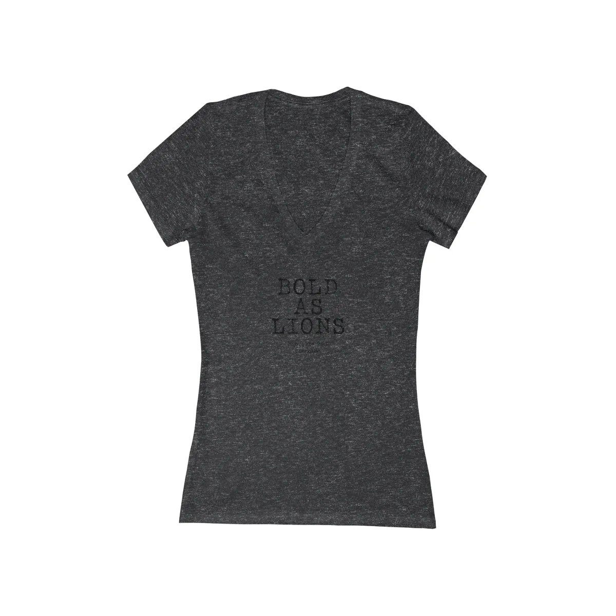 Bold As Lions - Women's Jersey Short Sleeve Deep V-Neck Tee