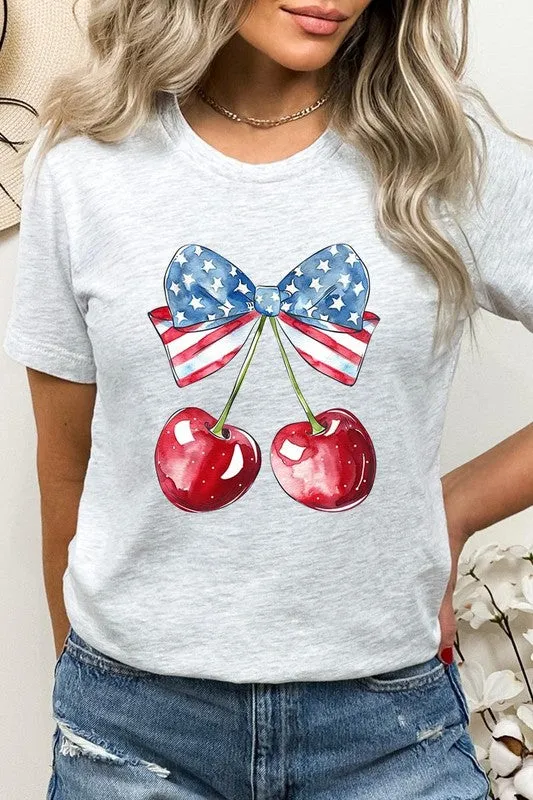 Bow America Cherry Graphic Plus Tee