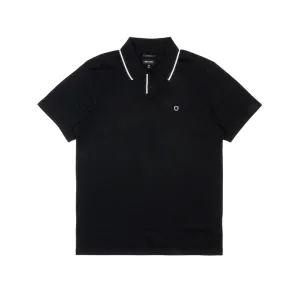 Brixton Mod Flex Polo Shirt - Black/White
