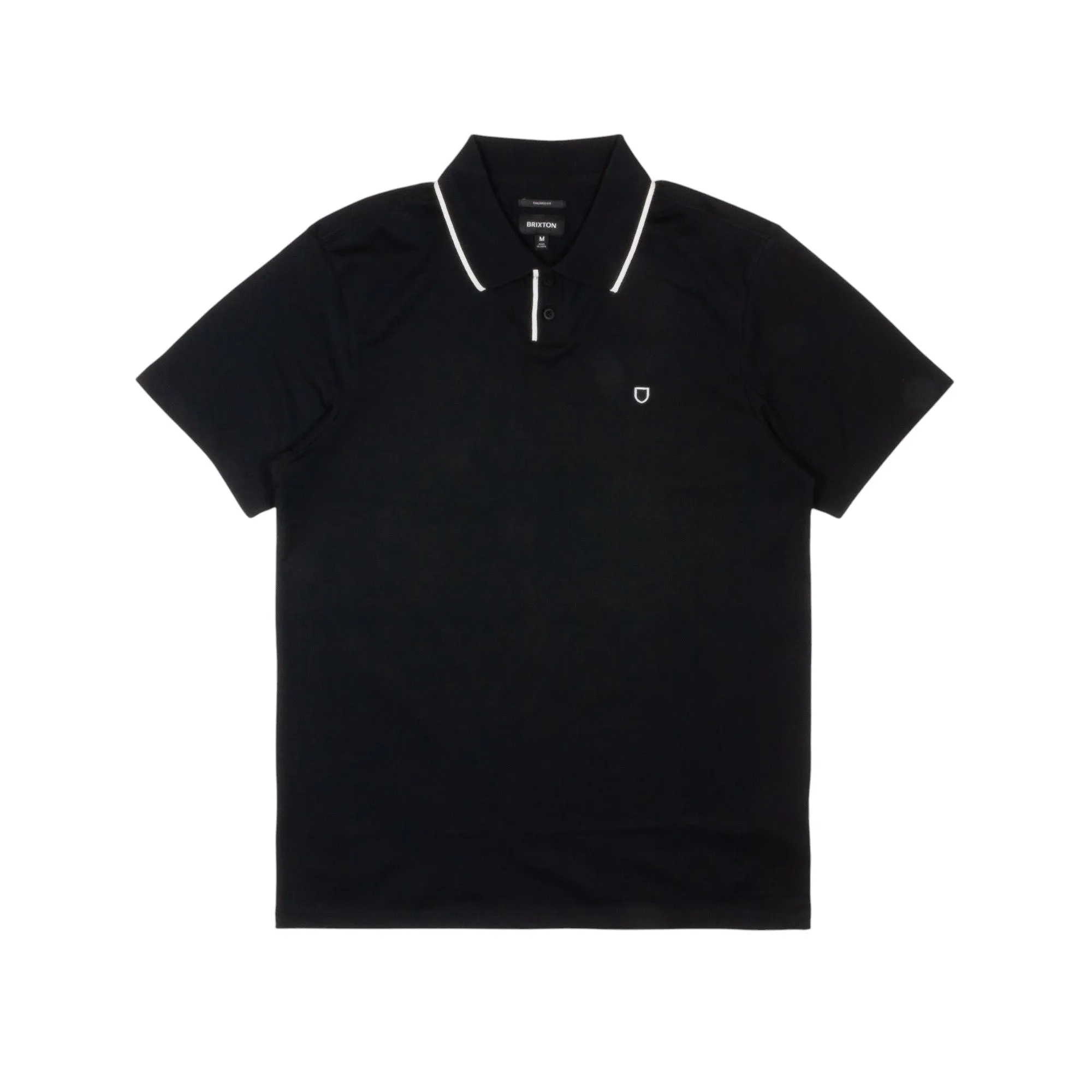 Brixton Mod Flex Polo Shirt - Black/White