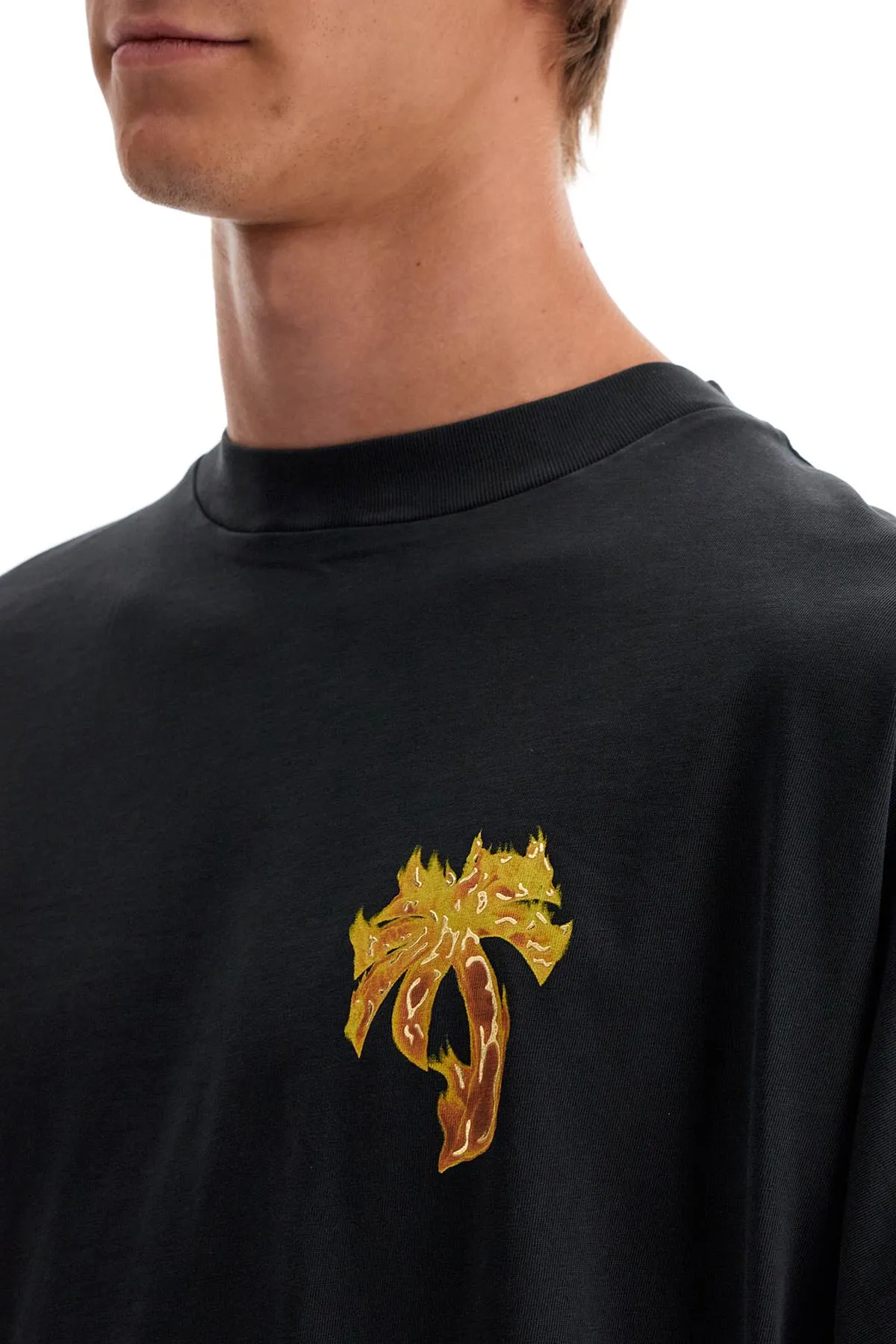 'BURNING PALM OVERSIZED T