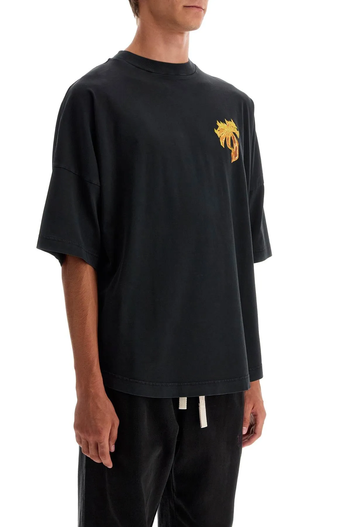 'BURNING PALM OVERSIZED T