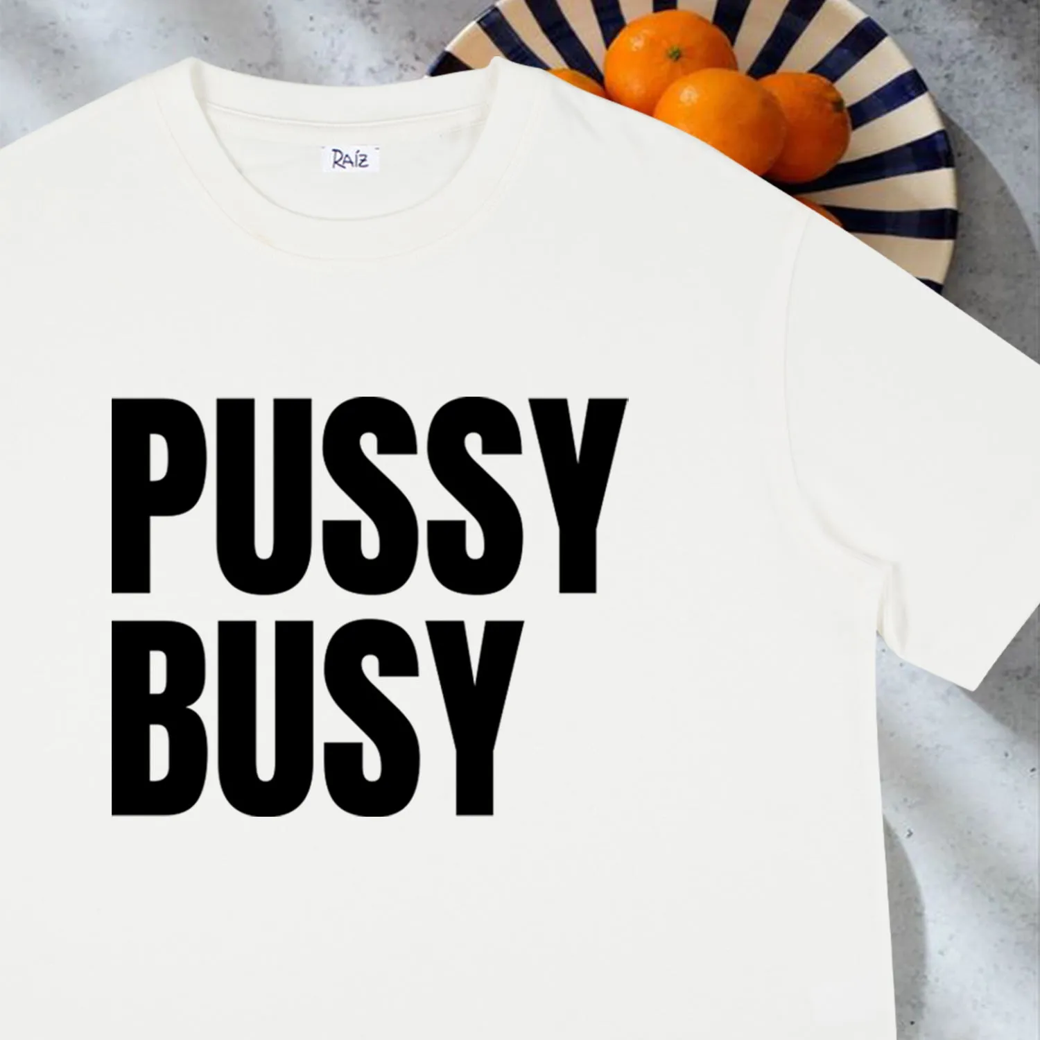 Busy Crop T-Shirt White