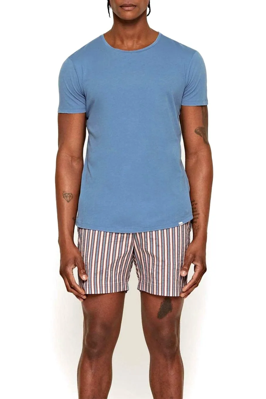 Capri Blue Tailored Fit Crew Neck OB-T T-Shirt