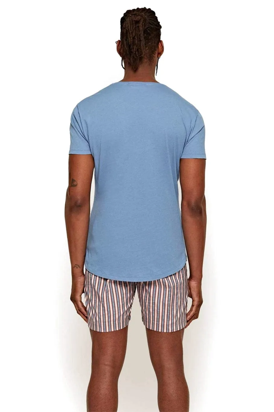 Capri Blue Tailored Fit Crew Neck OB-T T-Shirt