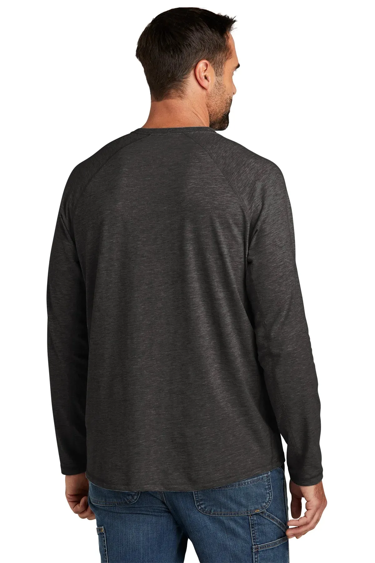 Carhartt Long Sleeve Custom Pockets T-Shirts, Carbon Heather