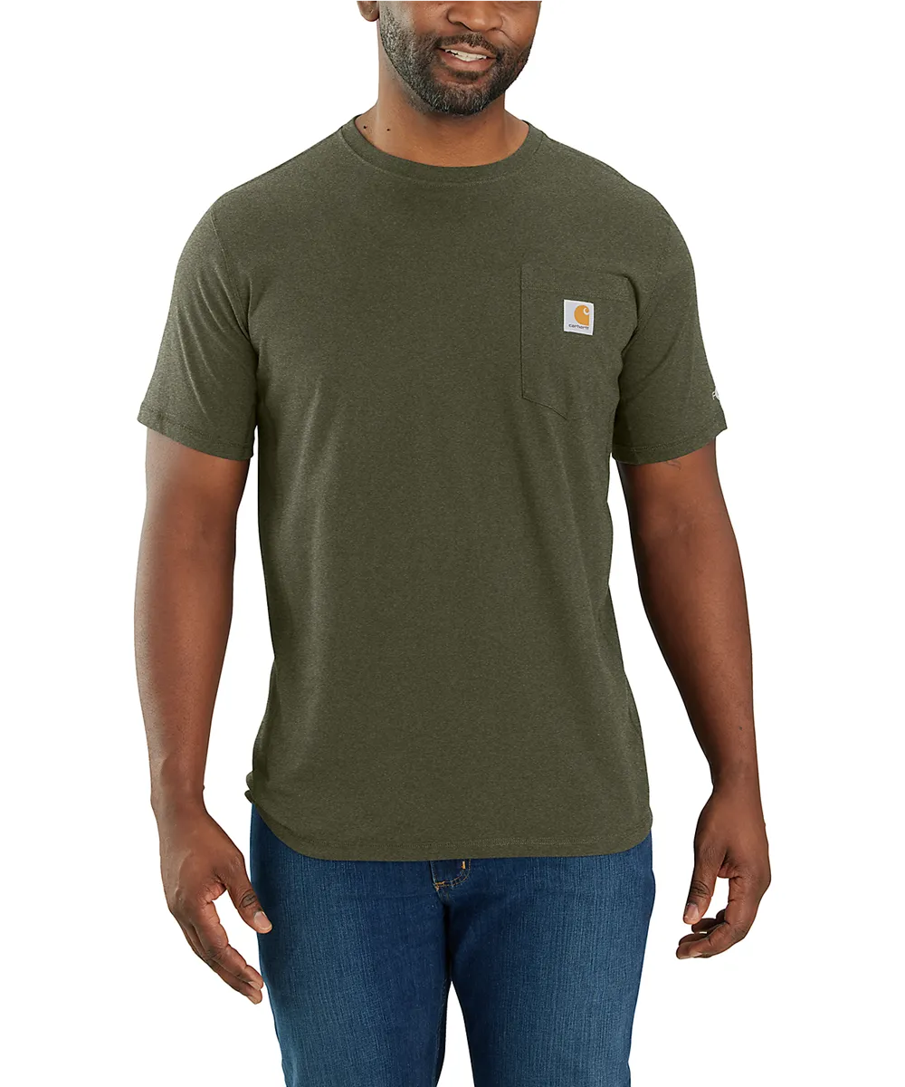 Carhartt Men's Force Short-Sleeve Pocket T-Shirt - Dew Drop