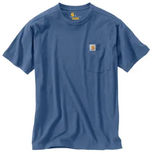 Carhartt Men's Tidal Blue Heather Maddock Pocket Short Sleeve T-Shirt
