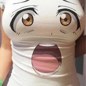 Cartoon Funny Love Live School Flower Print Top T-shirt