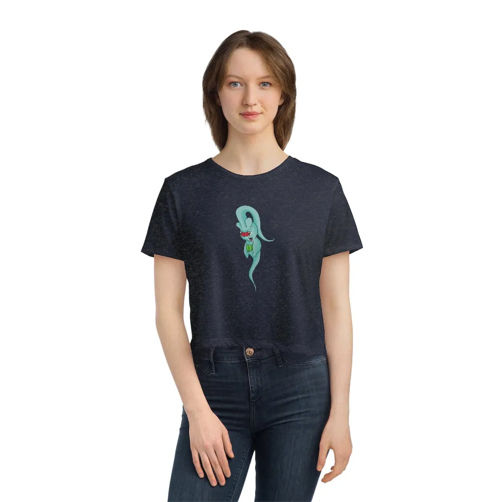 Chriskisx Women's Flowy Cropped Tee