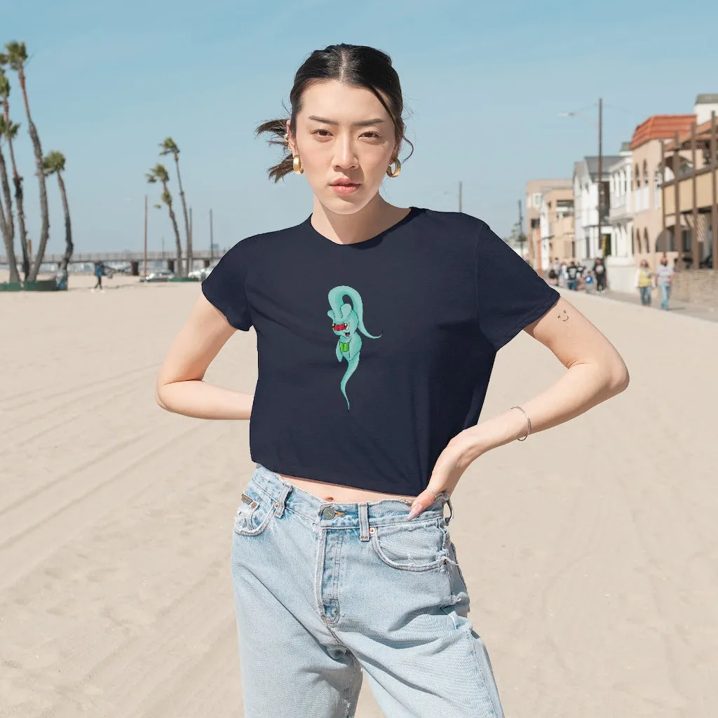 Chriskisx Women's Flowy Cropped Tee